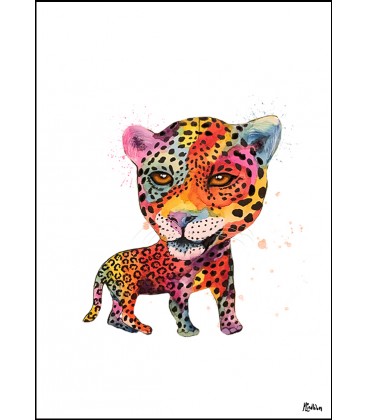 Jaguar akvarell