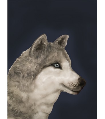 Konstprint Wolf